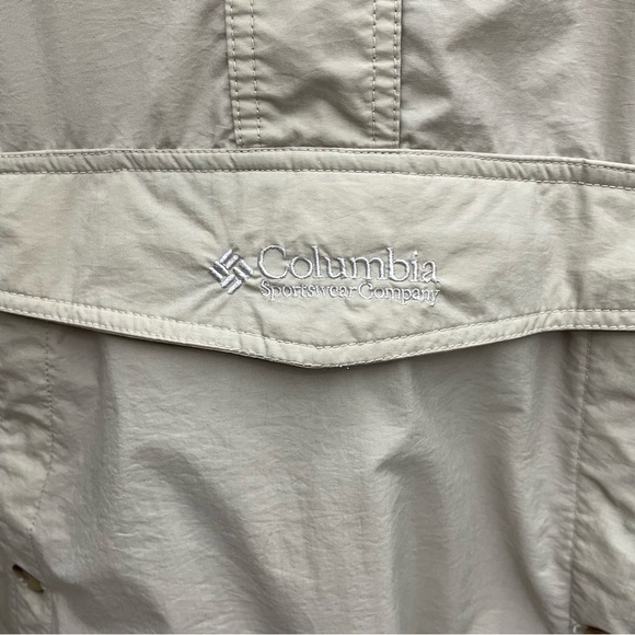 Columbia Beige Hoodie Windbreaker Pullover Women’s XL - Picture 3 of 12